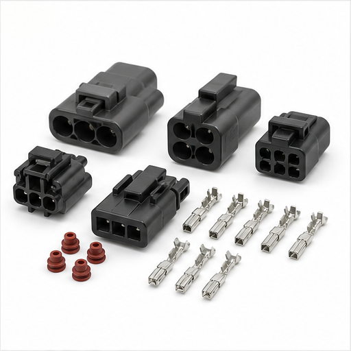 Automotive wiring harness connector set